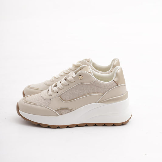 SNEAKERS ZEPPA SHINY BEIGE<BR/>
