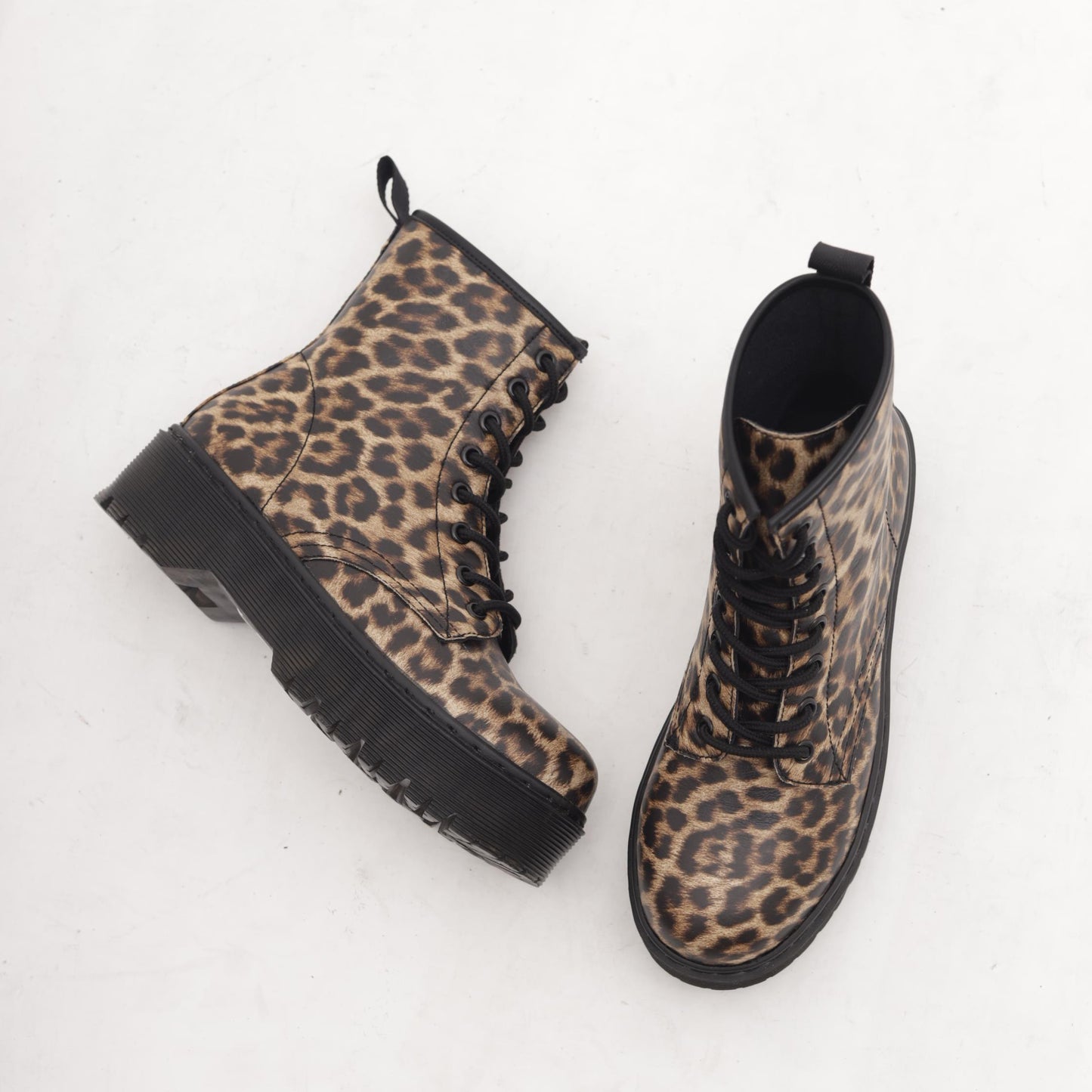 ANFIBIO 8 BUCHI PLATFORM LEOPARDO MT89PULE CHOCOLA