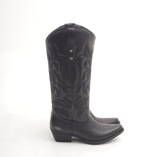 STIVALE CAMPEROS RICAMO STARS NERO MP2705-1PUNE CHOCOLA