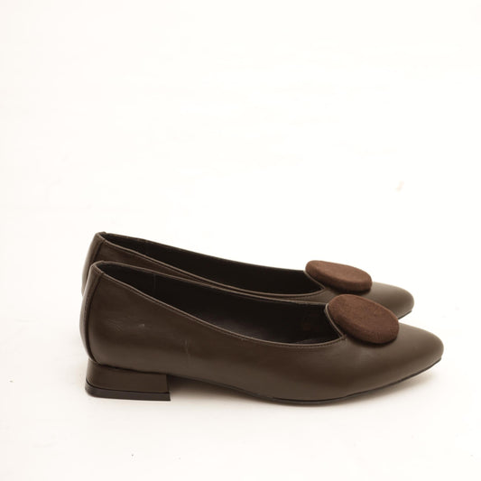 DECOLLETE' FLAT CIRCLE T MORO MP7001PUTM CHOCOLA