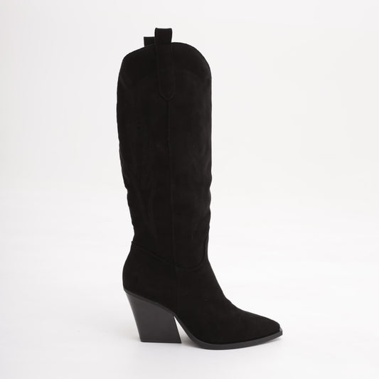 TEXANO ALTO RICAMATO NERO<BR/>