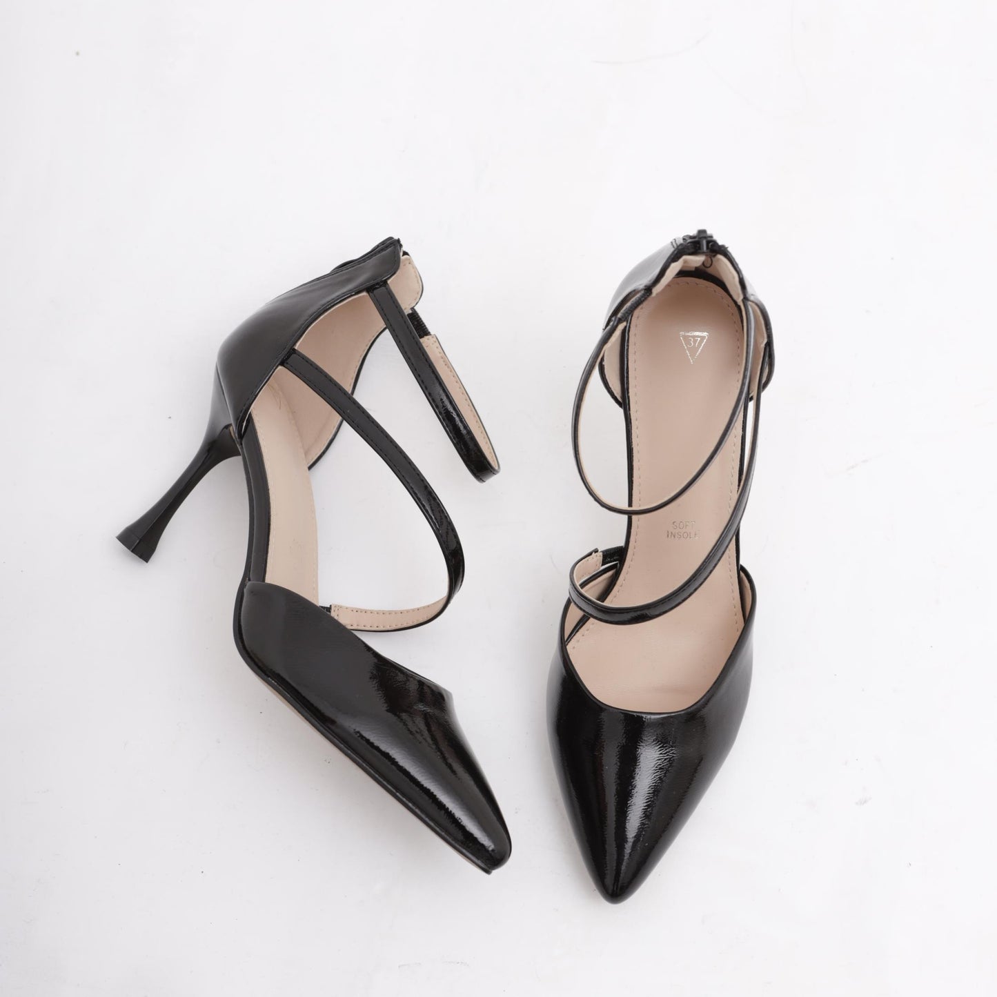 DECOLLETE' D'ORSAY CINTURINO NERO