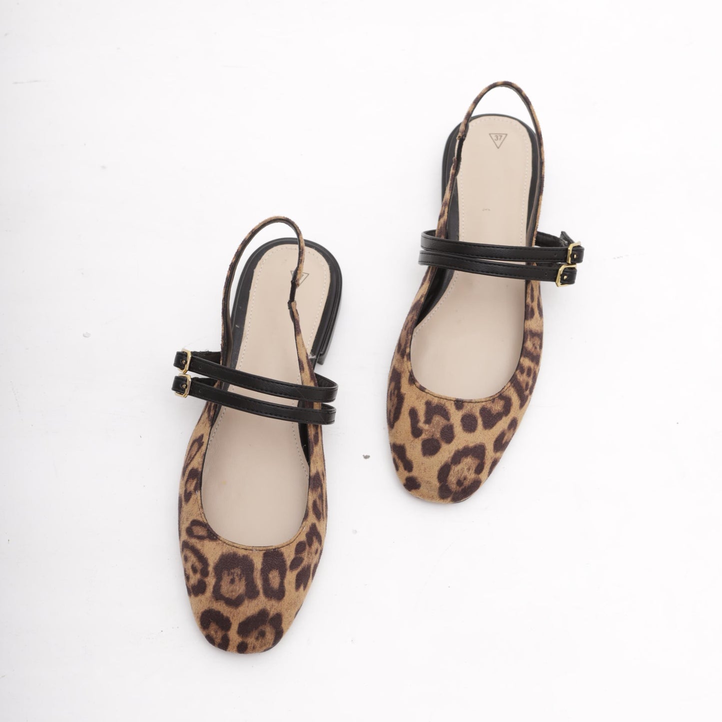 SLINGBACK FLAT LEOPARDO