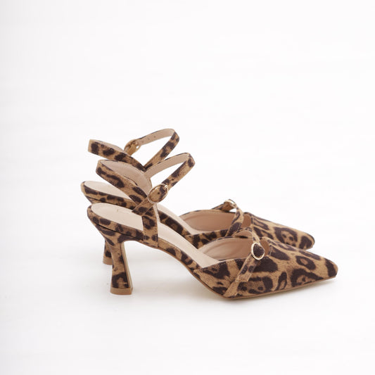 DECOLLETE' PIXIE CINTURINO LEOPARDO