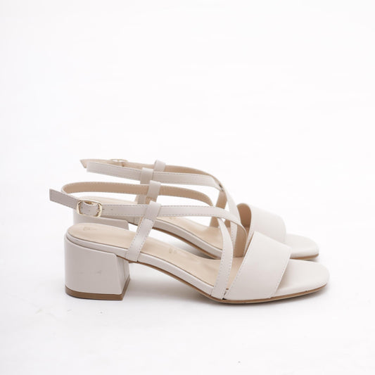 SANDALO FASCIA E INCROCIO PANNA