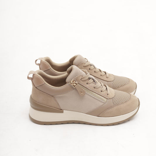 SNEAKERS ZIP TAUPE