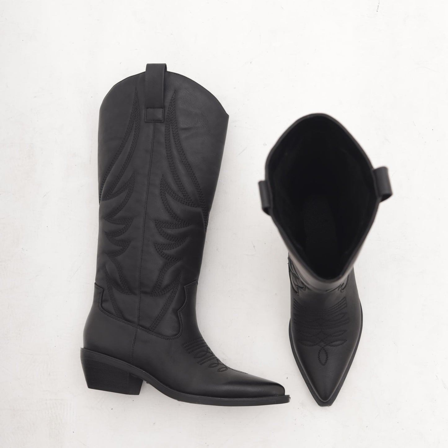 STIVALE CAMPEROS RICAMO NERO MP2702-3PUNE CHOCOLA