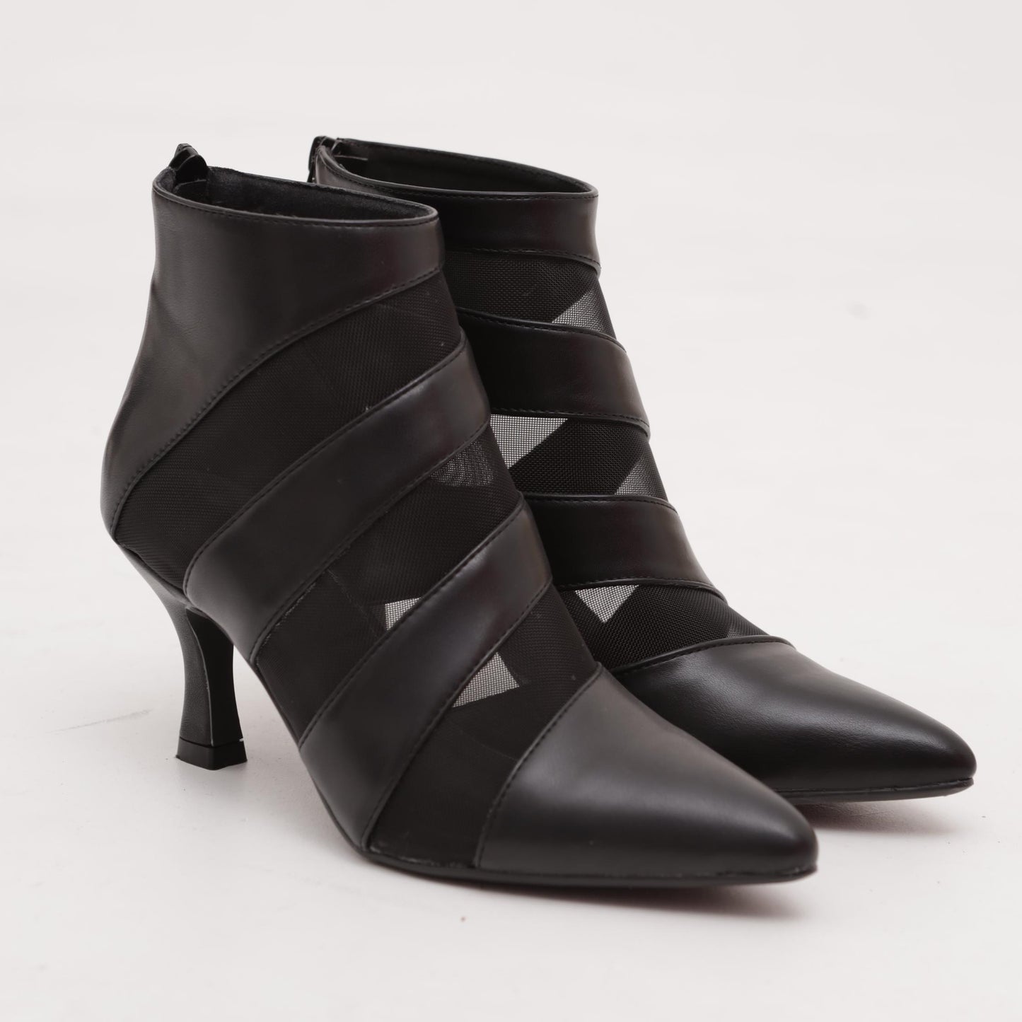TRONCHETTO BASSO SHEER NERO<BR/>