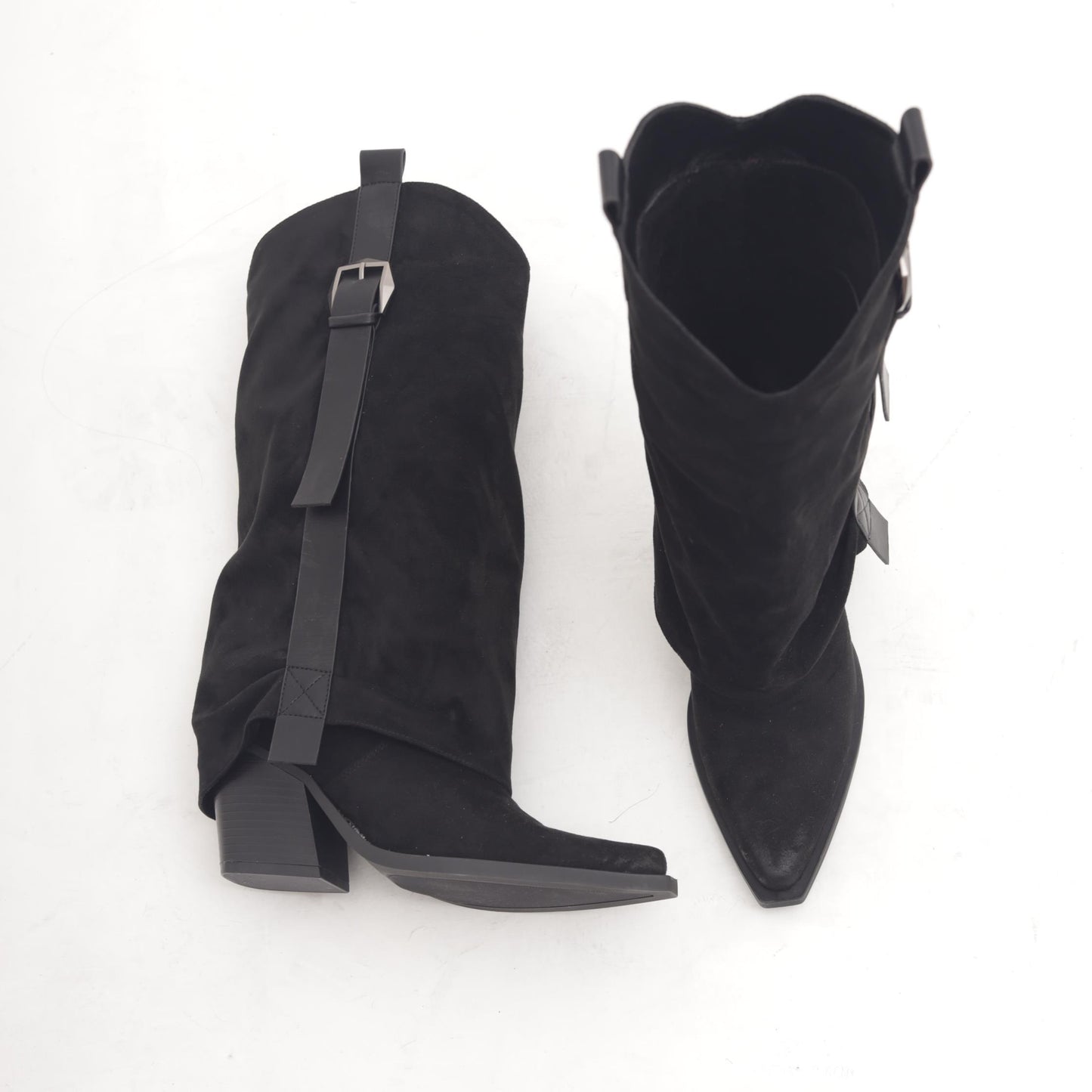 STIVALE TEXANO RISVOLTATO NERO MP2701-4MFNE CHOCOLA