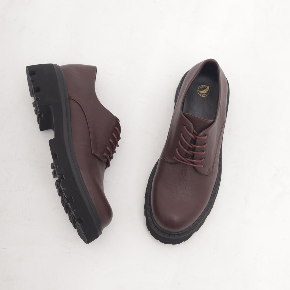 OXFORD SUOLA ALTA LISCIA BORDEAUX