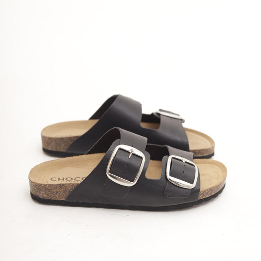 SANDALO BIO DOPPIA FASCIA NERO