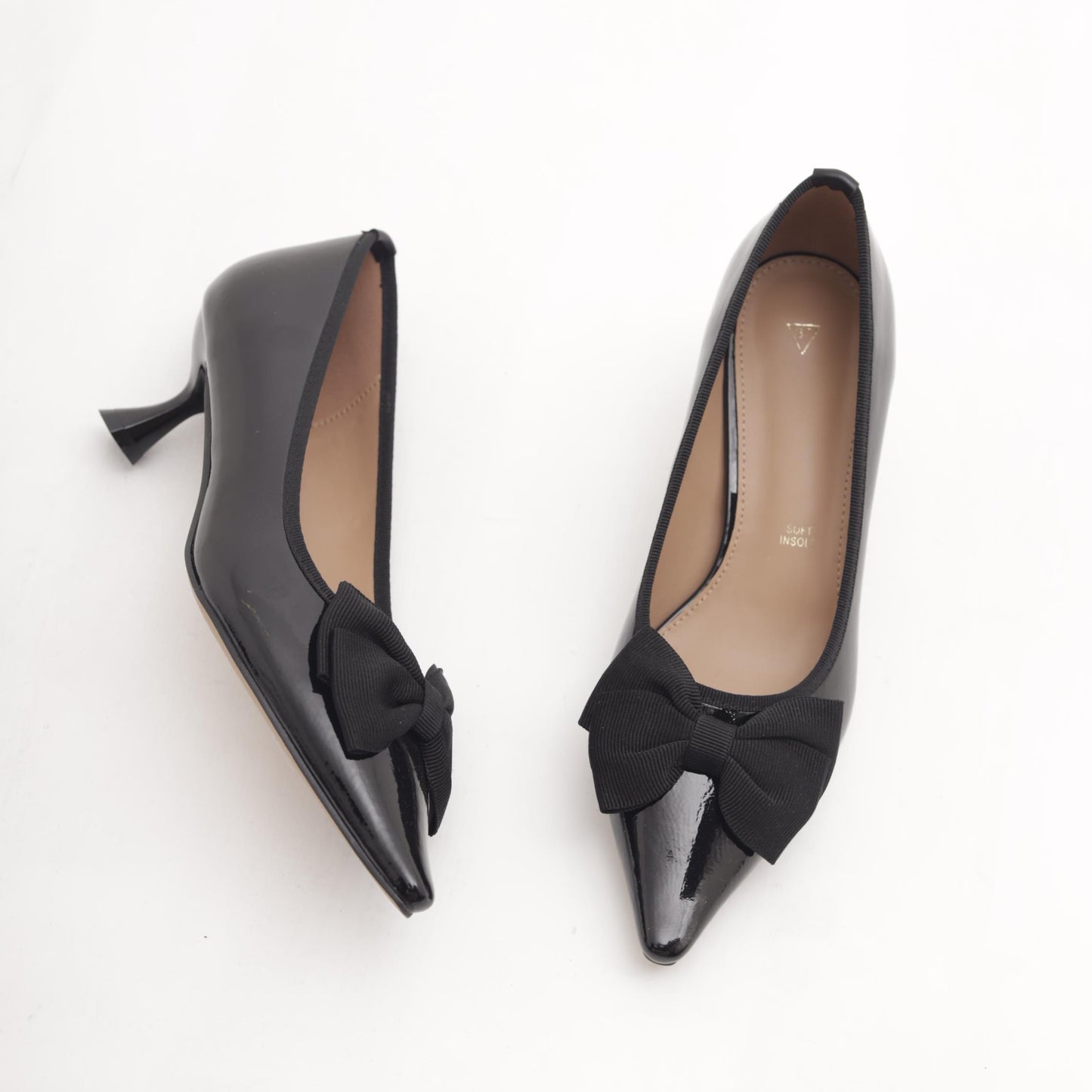 DECOLLETE FIOCCO NERO MP2723-1VENE CHOCOLA