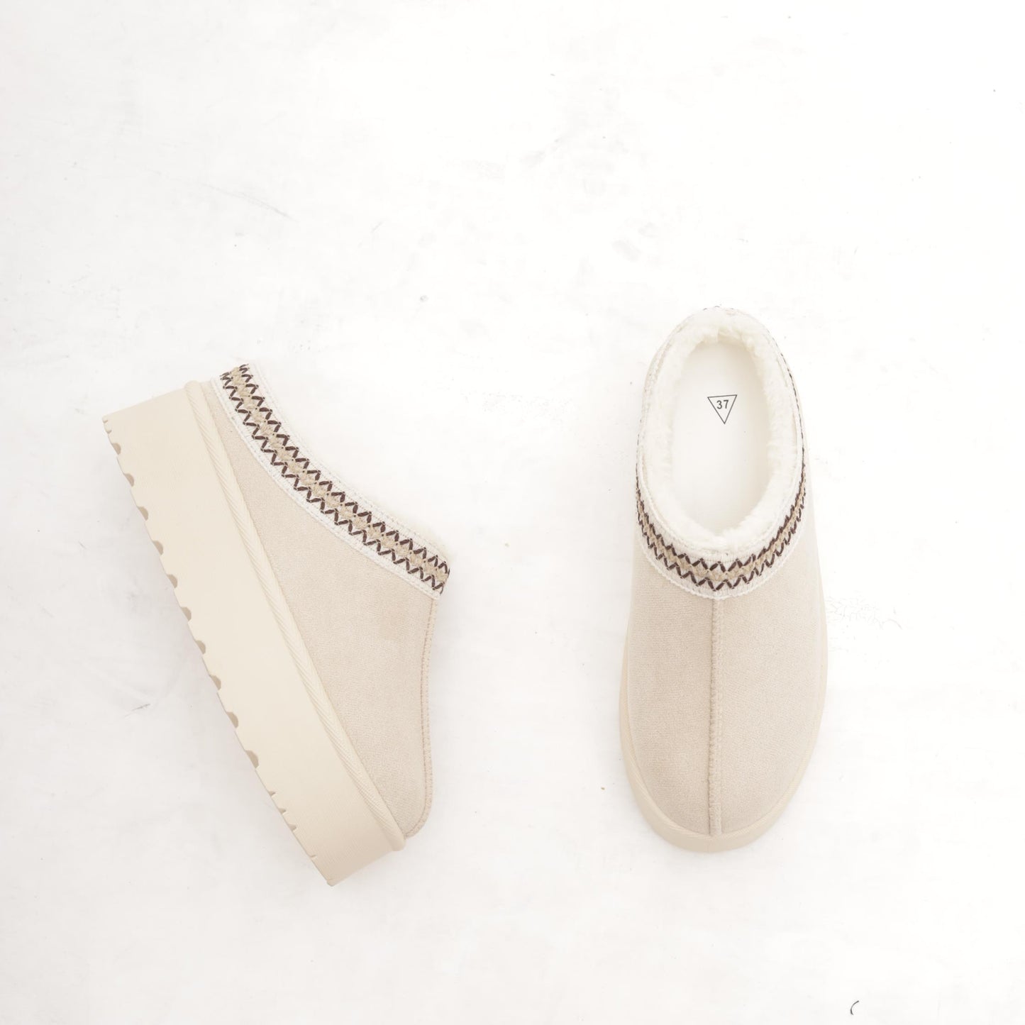 SABOT MAMMUT BORDATO BEIGE MP1002-1MFBE CHOCOLA