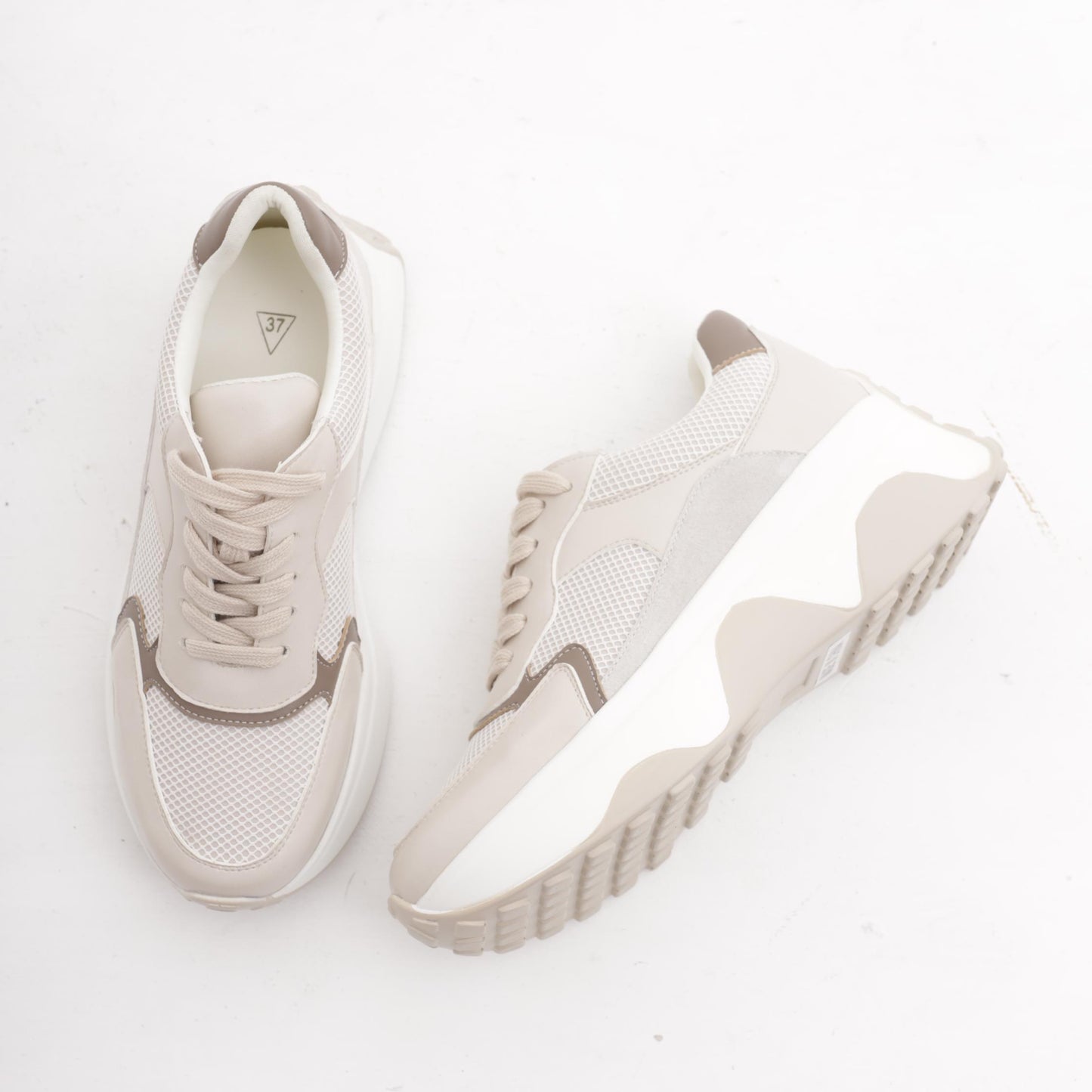 SNEAKERS OVERSIZE PANNA<BR/>