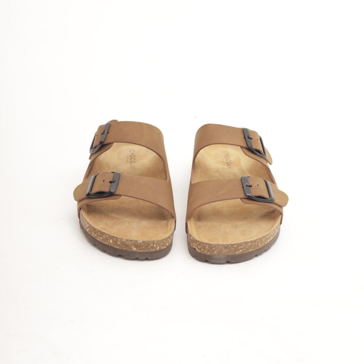SANDALO BIO DOPPIA FASCIA MARRONE