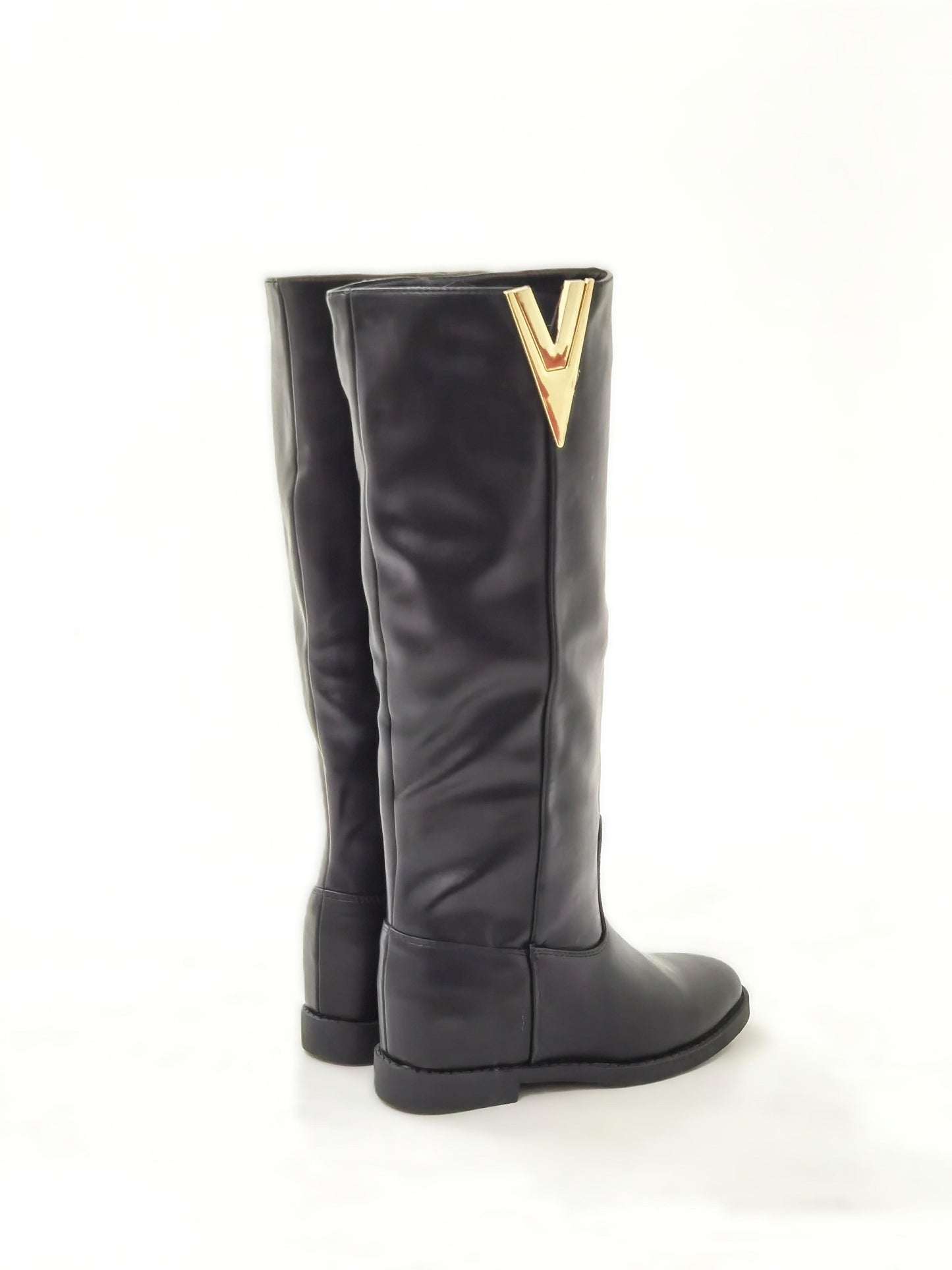 STIVALE ALTO DETTAGLIO V NERO LY81-7PUNE CHOCOLA