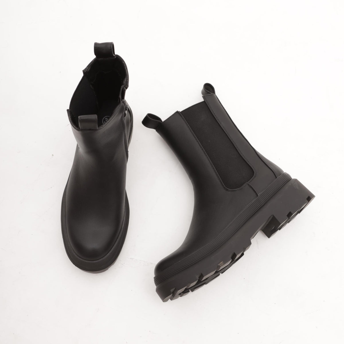 STIVALETTO ELASTICI E ZIP NERO