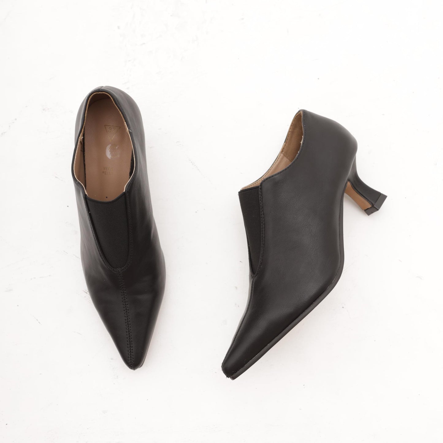 TRONCHETTO ELASTICO TACCO NERO