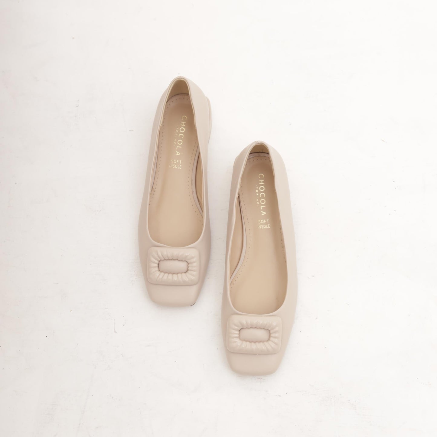 DECOLLETE' FLAT ACCESSORIO NUDE