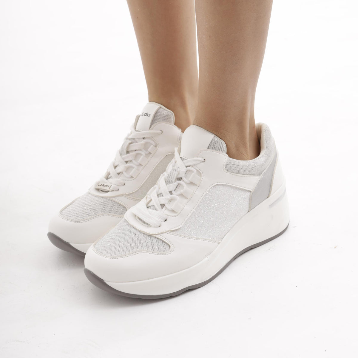 SNEAKERS ALTA SHINY BIANCO<BR/>