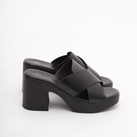 SANDALI INCROCIO NERO
