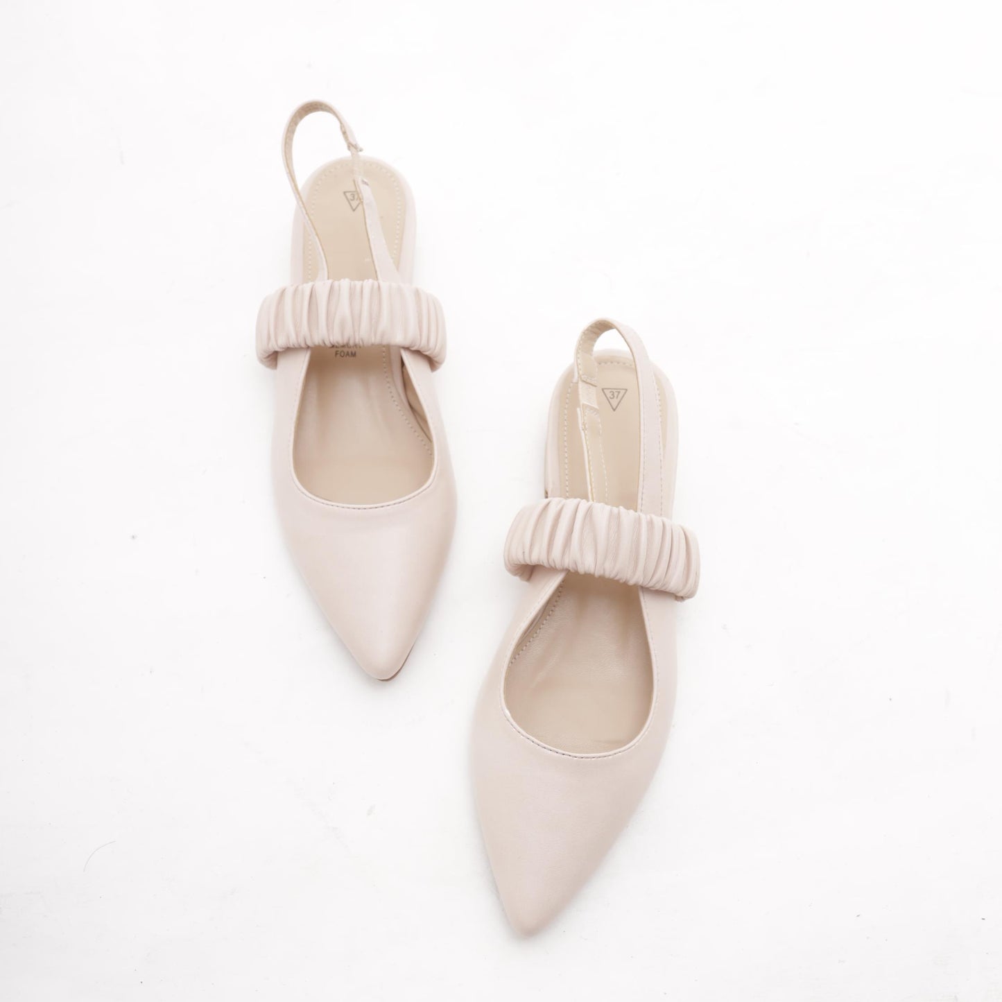 SLINGBACK BASSA ELASTICO NUDE