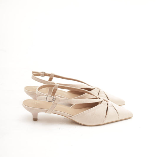 SLINGBACK ANELLO BEIGE