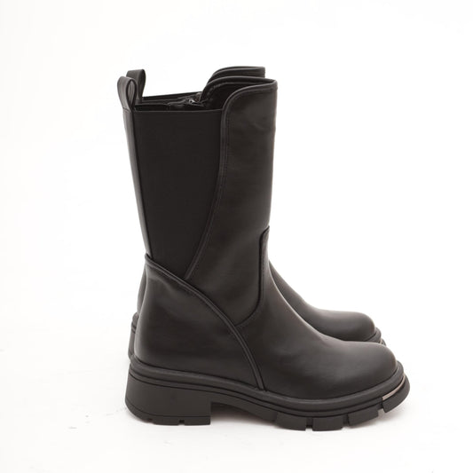 STIVALETTO GAMBALE ELASTICO NERO