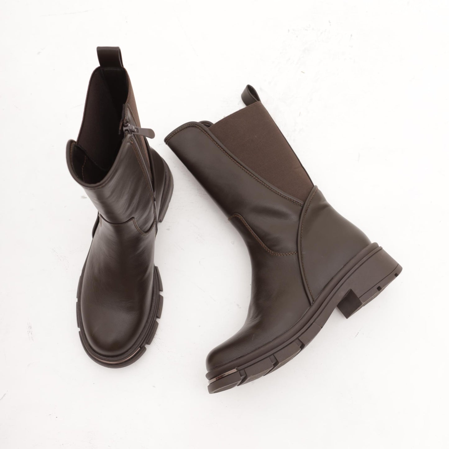 STIVALETTO GAMBALE ELASTICO TESTA DI MORO