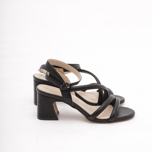 SANDALO TRE FASCE NERO