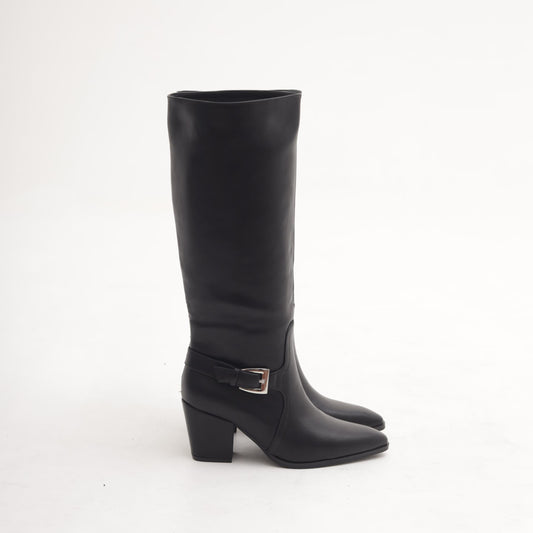 STIVALE TACCO FIBBIA NERO