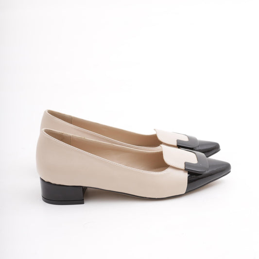 DECOLLETE' BASSA BICOLORE NUDE