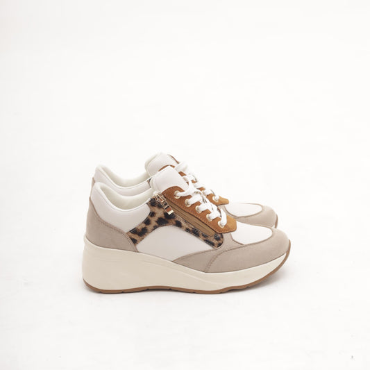 SNEAKERS ALTA ZIP TAUPE
