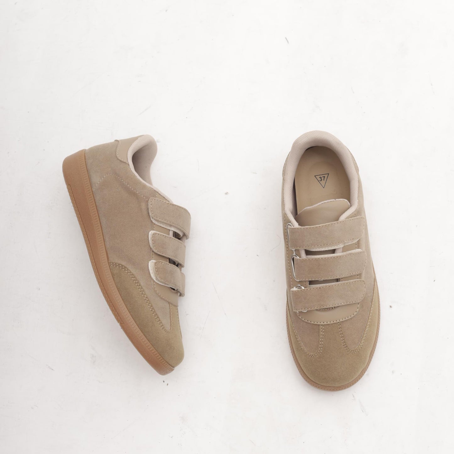 SNEAKERS FLAT STRAPPO TORTORA MP902-4PUTA CHOCOLA