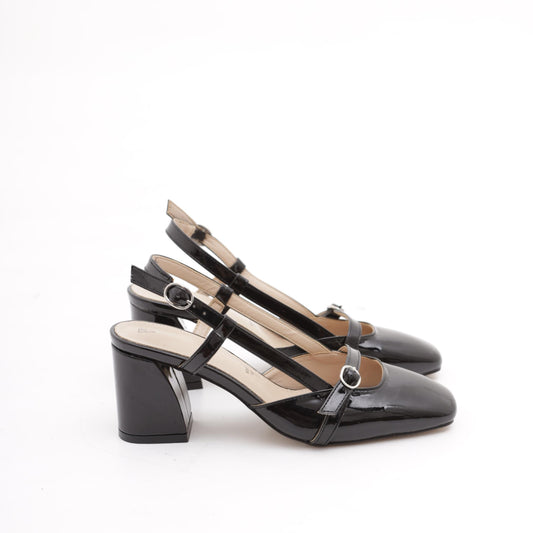 SLINGBACK CINTURINO NERO