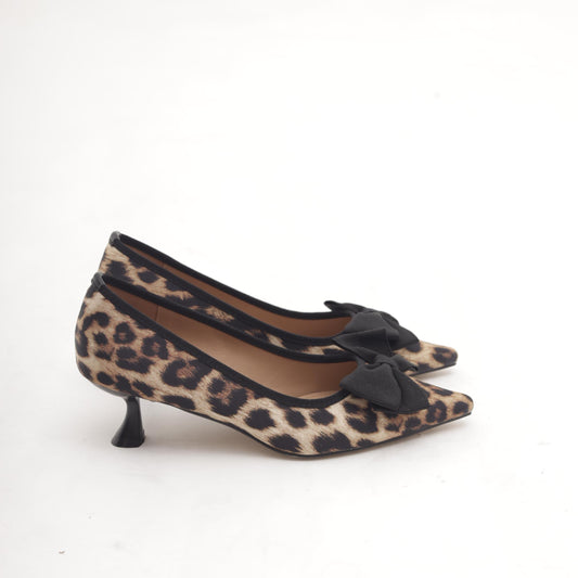 DECOLLETE FIOCCO LEOPARDO