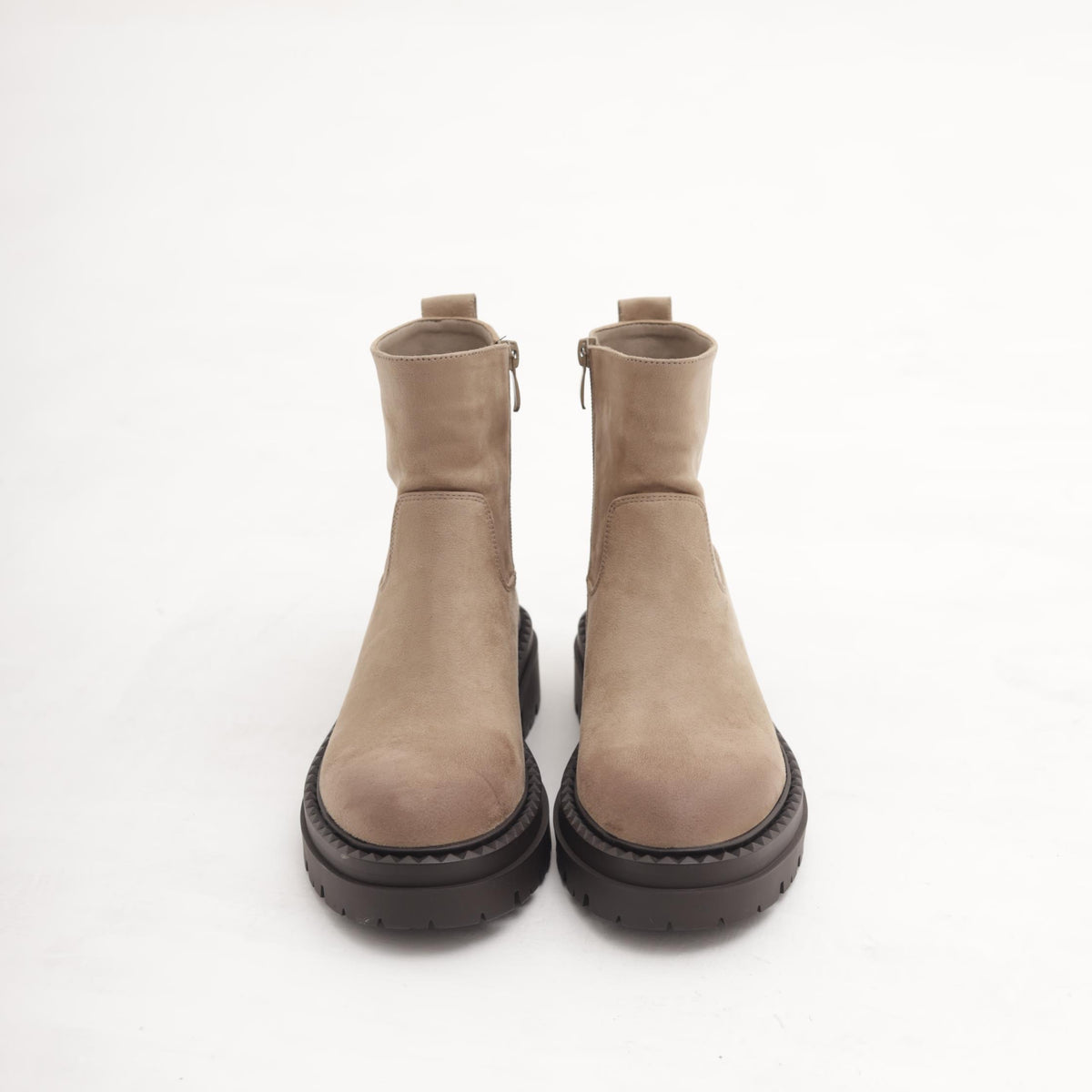 STIVALETTO FIBBIA POSTERIORE TAUPE