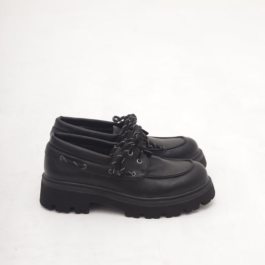 SCARPA STRINGATA VELA NERO MP70027-3PNE CHOCOLA