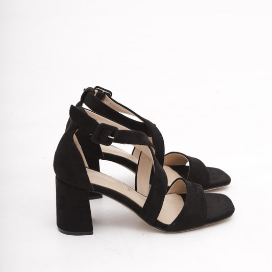 SANDALO FASCIA INCROCIO NERO