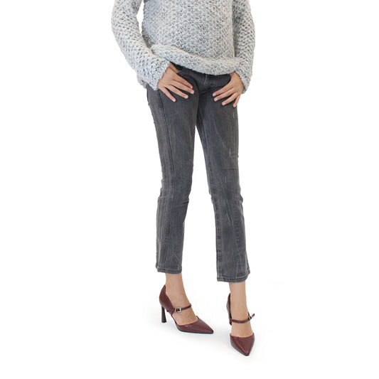 DECOLLETE CON CINTURINO BORDEAUX