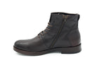 STIVALETTO STRINGATO IN PELLE TESTA DI MORO 