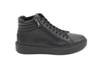 SNEAKERS ALTA IN PELLE NERA 