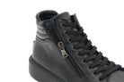 SNEAKERS ALTA IN PELLE NERA 