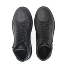 SNEAKERS ALTA IN PELLE NERA 