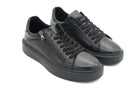 SNEAKERS IN PELLE NERA CON ZIP 