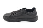 SNEAKERS IN PELLE NERA CON ZIP 