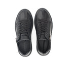 SNEAKERS IN PELLE NERA CON ZIP 