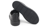 SNEAKERS IN PELLE NERA CON ZIP 