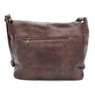 BORSA TRACOLLA ECOPELLE VINTAGE MARRONE 