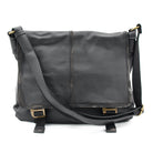 BORSA TRACOLLA ECOPELLE VINTAGE NERA 